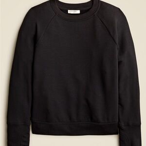 Crewcuts J.Crew Black Crewneck Sweatshirt Girls Medium Cozy Pullover